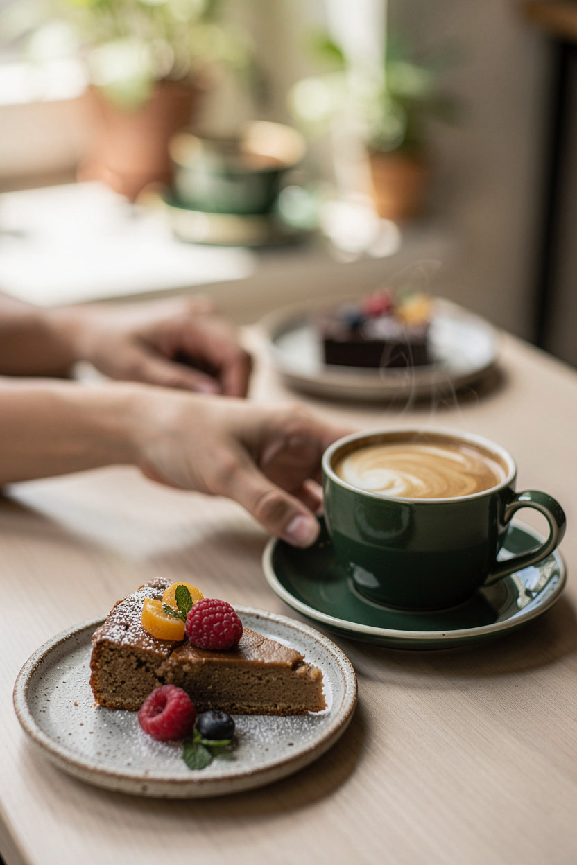 Kaffeekoje vegane Kuchen und Kaffee - gemütliches Café in Freiburg